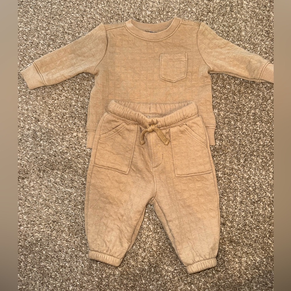 Tan Baby Jogger Set